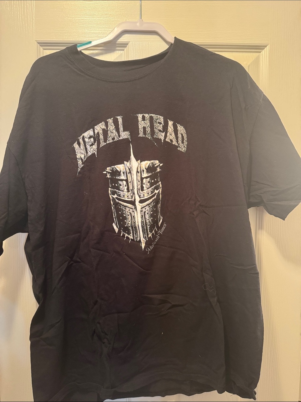 Metal Head Black Graphic Short Sleeve Tee